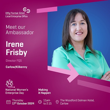 Carlow Ambassador Irene Frisby