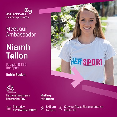 Dublin City Ambassador Niamh Tallon (