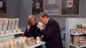 Showcase Ireland 2019 LEO Wicklow Allison Banton of Brooke _ Shoals Fragrances with Minister Pat Breen - Copy